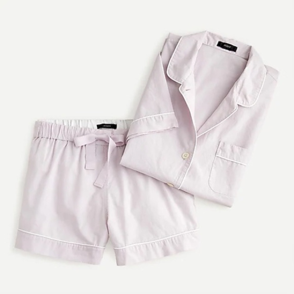 J. Crew Cotton Pajama Set - Icy Orchidd
